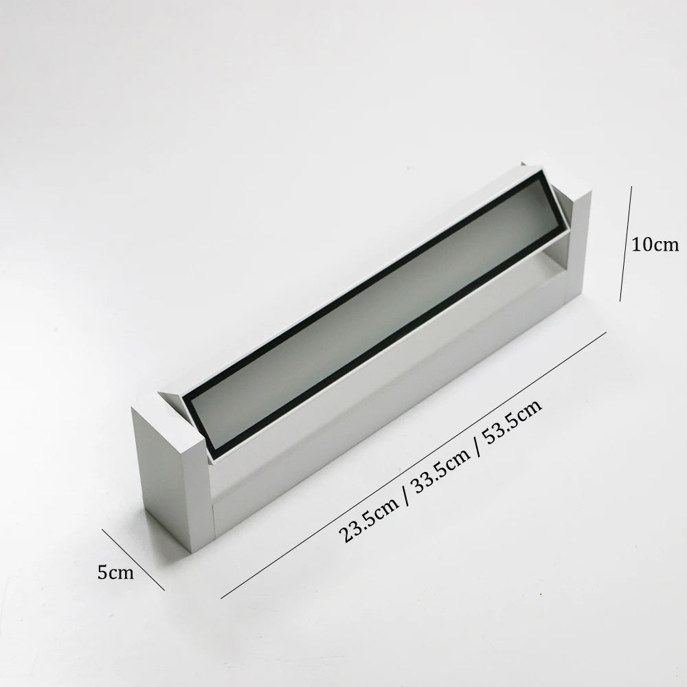 Adjustable Angle LED Outdoor Wall Light - IP65 Black or White Bar in 23.5 to 53.5cm