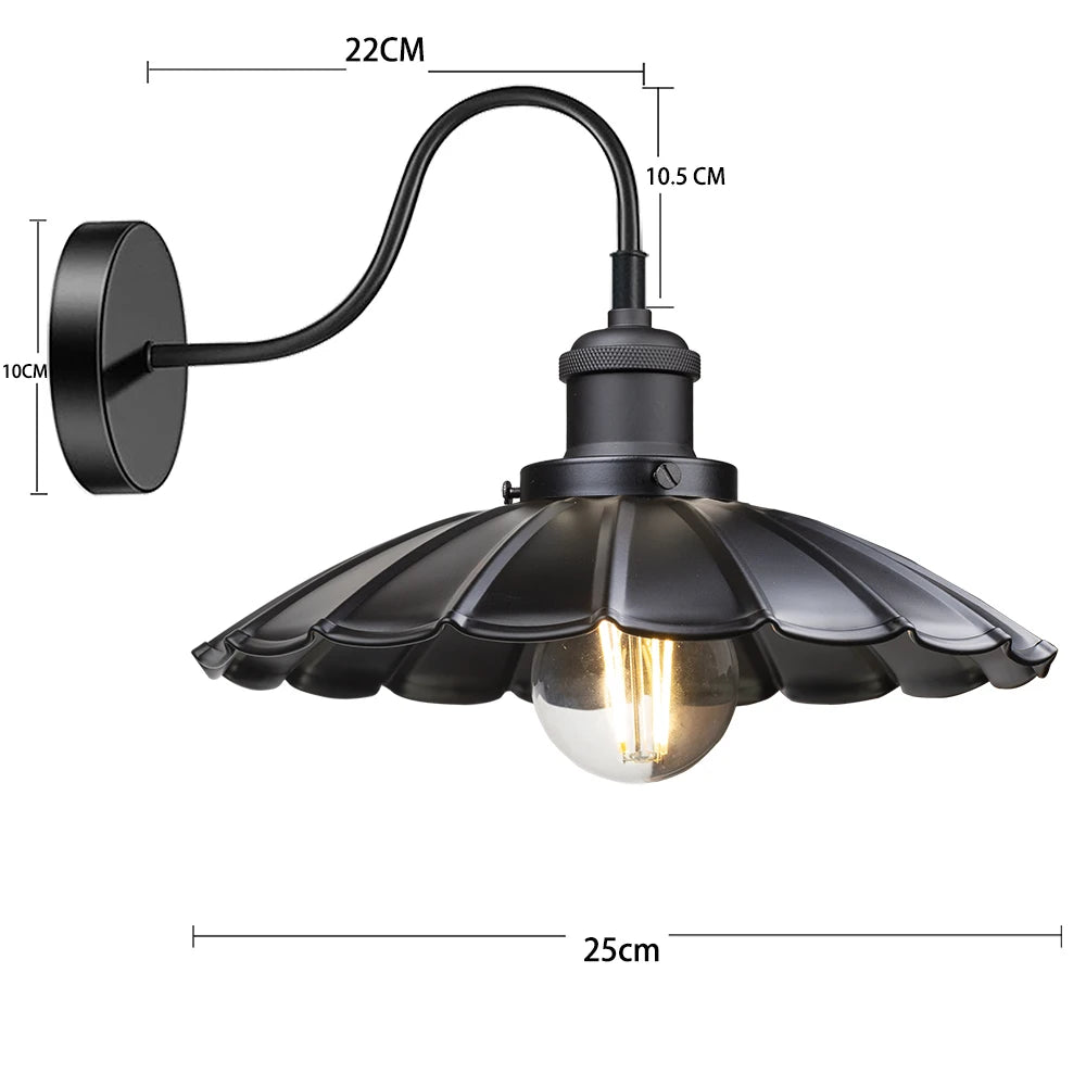 Farmhouse Gooseneck Barn Wall Sconce Bra Lamp