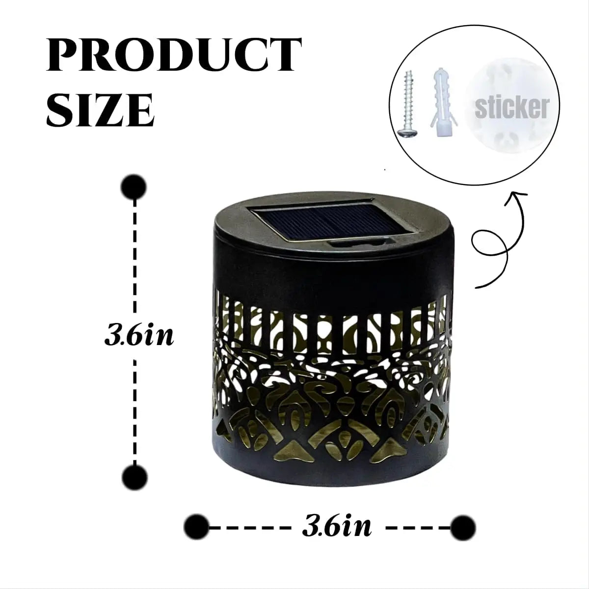 Solar Datura Flower Wall Light - IP65 Outdoor Garden Lantern