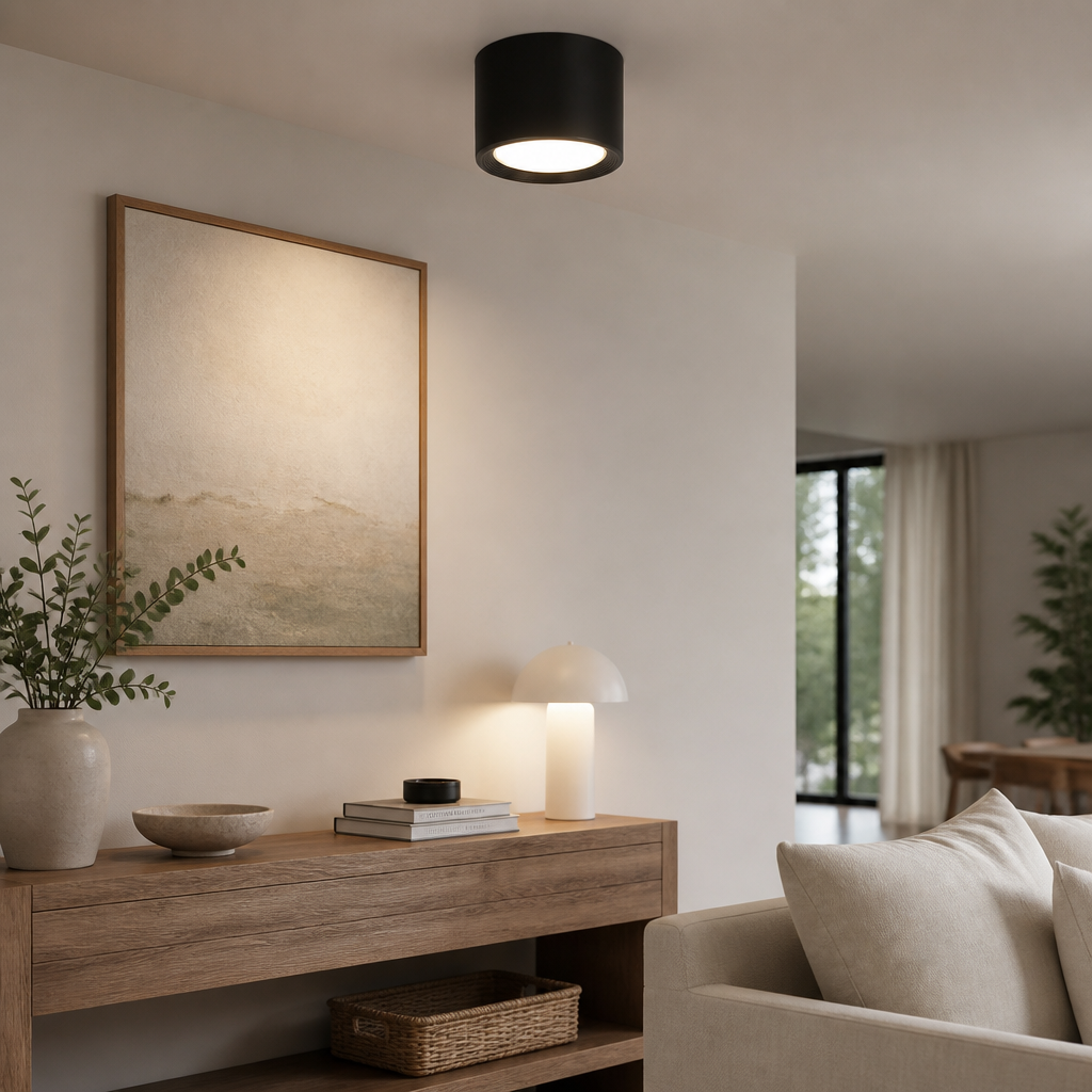 Surface Mounted LED Downlight - Dimmable Aluminum Ceiling Spot Light for Kitchen & Hall