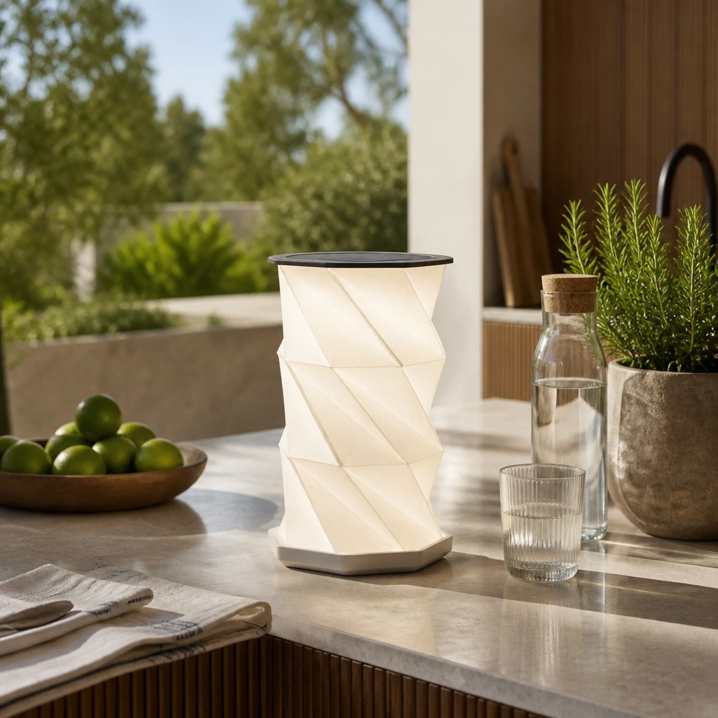 Portable Folding Origami Camping Lantern - USB-C Rechargeable Dimmable LED Light with 3000K, 4000K, 6000K Modes and 800mAh Battery