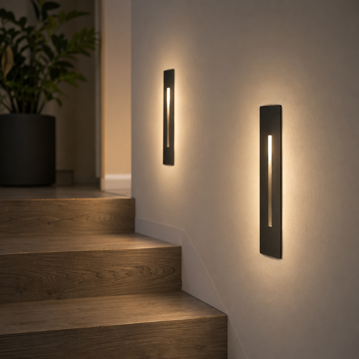 Recessed LED Wall Light - 3W Flush Mounted Step Light for Hallway, Stairs & Bedroom