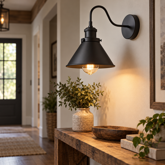 Vintage Industrial Bra Lamp – E27 Retro Wall Sconce