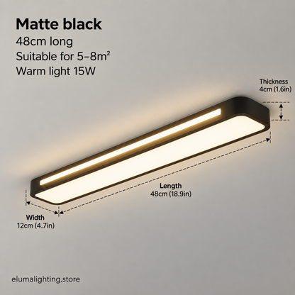 Long Corridor Ceiling Light - Nordic Linear LED Bar for Hallway, Porch & Balcony