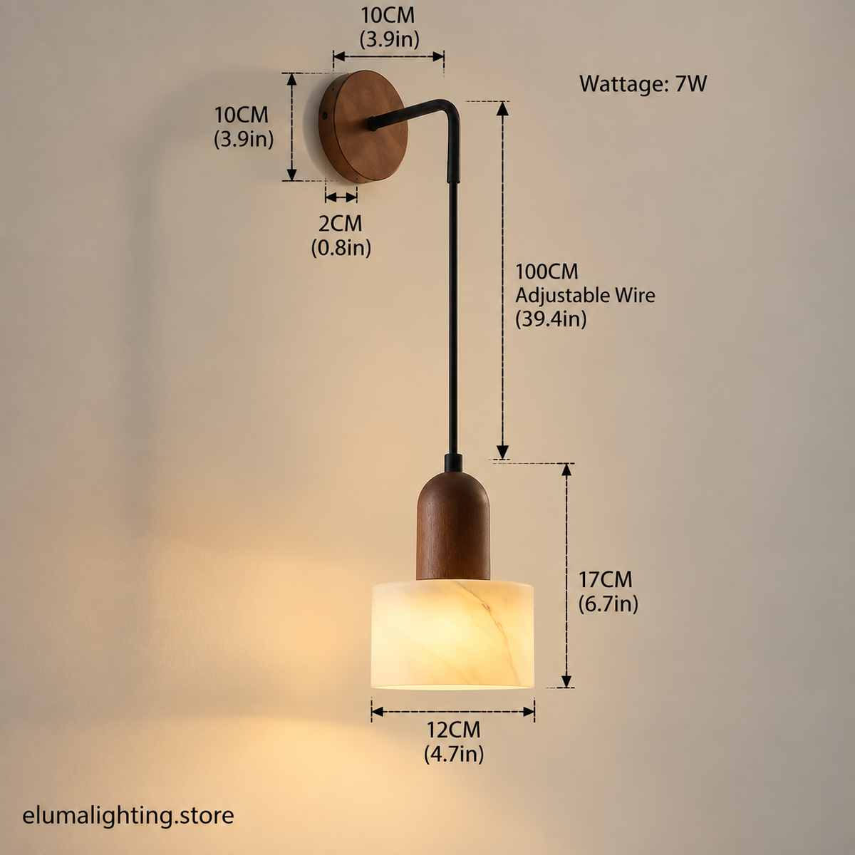 Luxury Wabi-Sabi Pendant Light - Marble, Jade & Stone Lamp for Dining & Kitchen Island