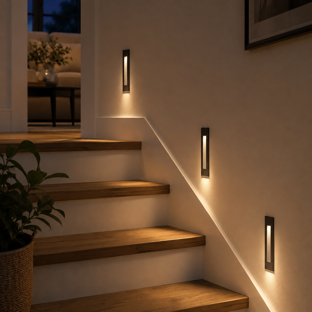 Recessed LED Wall Light - 3W Flush Mounted Step Light for Hallway, Stairs & Bedroom