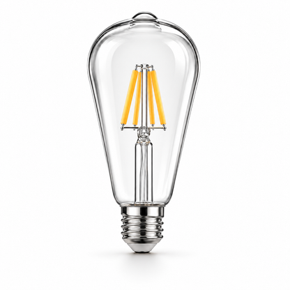 6 Pack Edison LED Bulbs - E26 Warm White