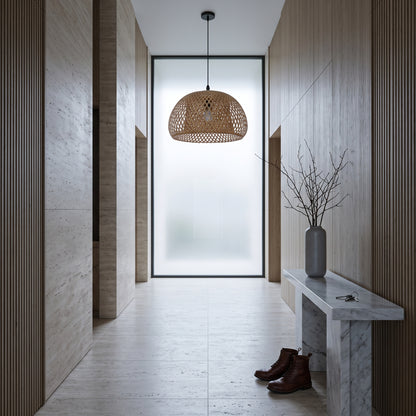 Bamboo Lantern Pendant Light - Hand Woven Rattan