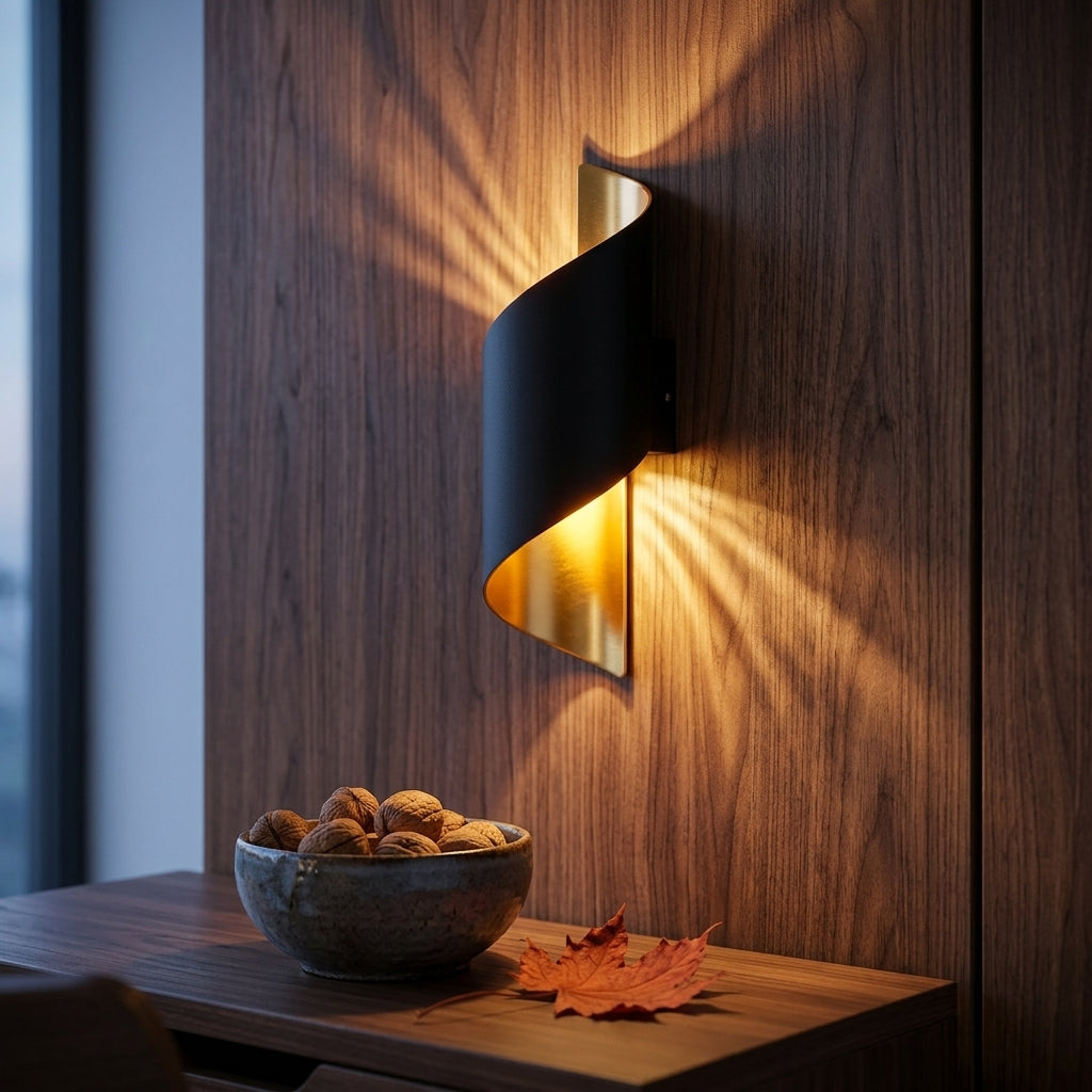 Spiral LED Wall Light - 10W IP65 Up & Down Outdoor Sconce
