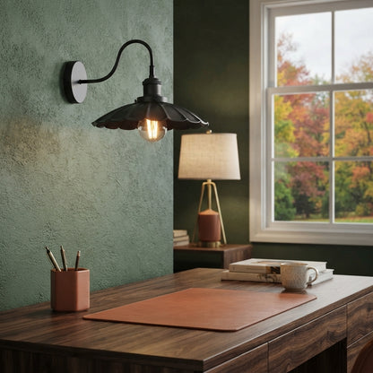 Farmhouse Gooseneck Barn Wall Sconce Bra Lamp