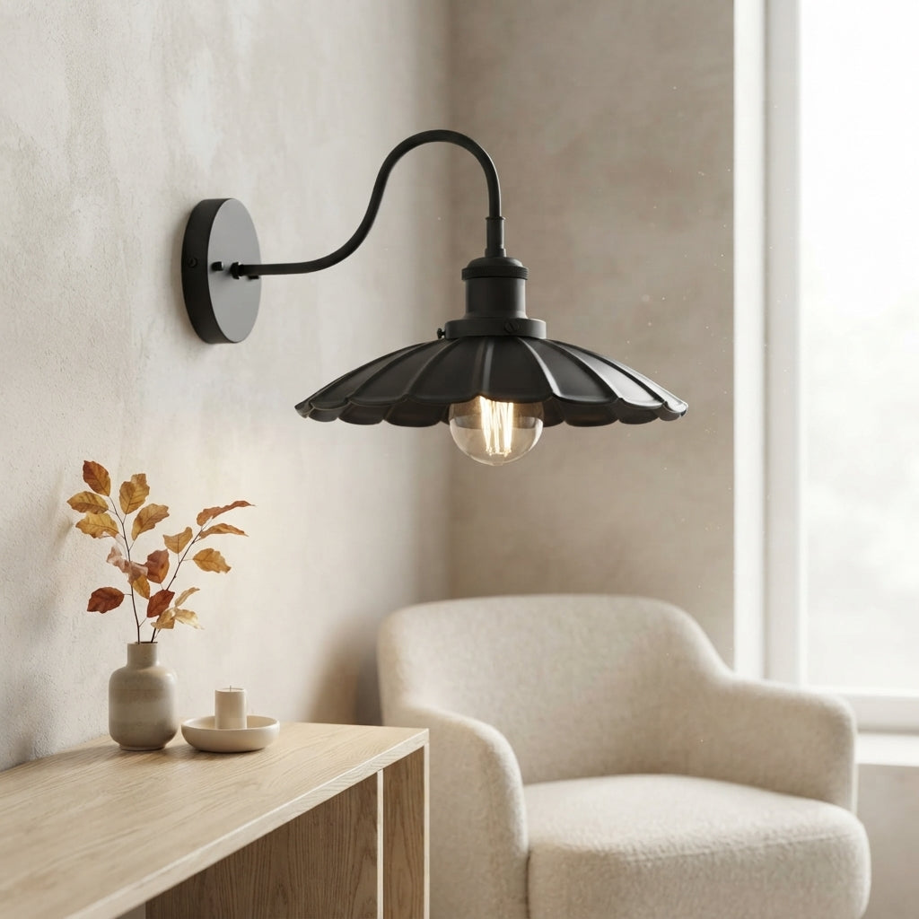 Farmhouse Gooseneck Barn Wall Sconce Bra Lamp