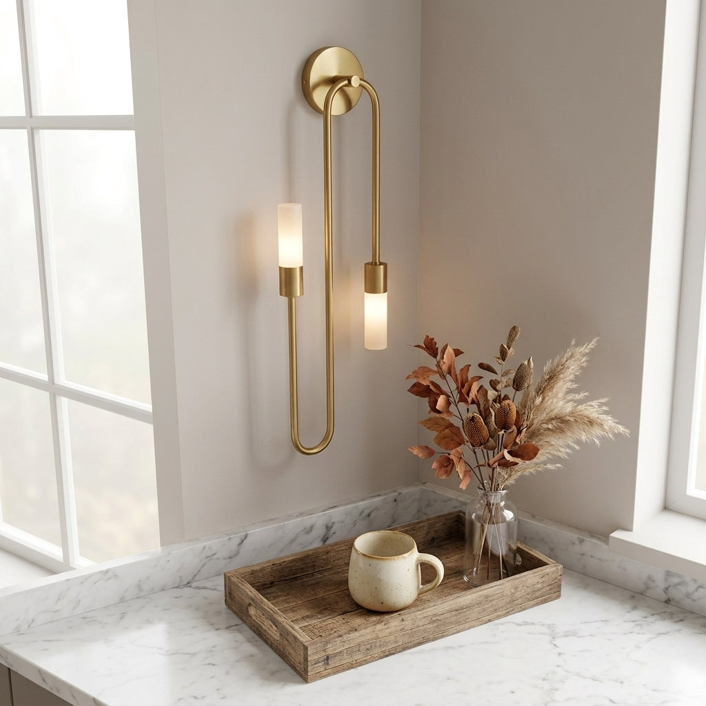 Nordic Up & Down Wall Light - G9 Black or Gold Indoor Sconce