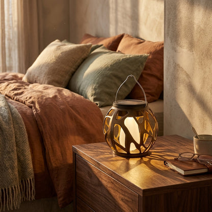 Solar Hanging Flame Lanterns - Weather-Resistant Flickering LED Lanterns in 1, 2 or 4 Packs for Tree Branches, Shepherd's Hooks and Pergolas