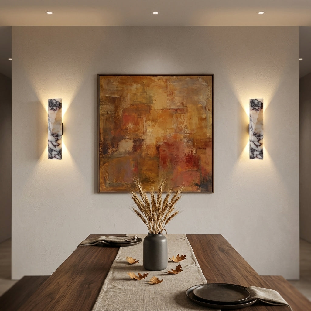 LED Stone Effect Outdoor Wall Light - 32cm Warm White Exterior Wall Lamp for Villa Porches, Garden Walls, Courtyards and Garage Entrances