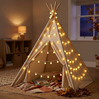 Globe LED String Lights - Bendable USB or Battery Fairy Lights for Bedroom & Patio