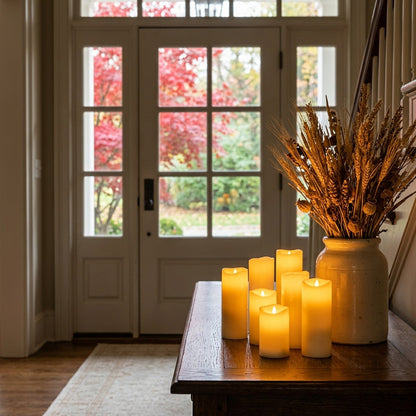 Flameless LED Candles with Remote - Flickering Waterproof Candles with Timer for Weddings