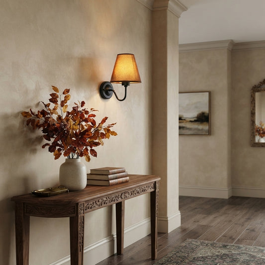 Retro Fabric Shade Bra Lamp - Wall sconce
