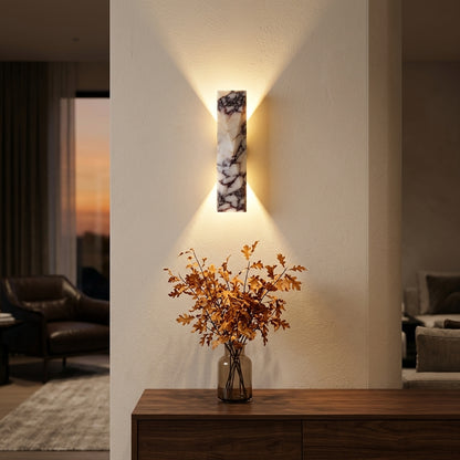 LED Stone Effect Outdoor Wall Light - 32cm Warm White Exterior Wall Lamp for Villa Porches, Garden Walls, Courtyards and Garage Entrances