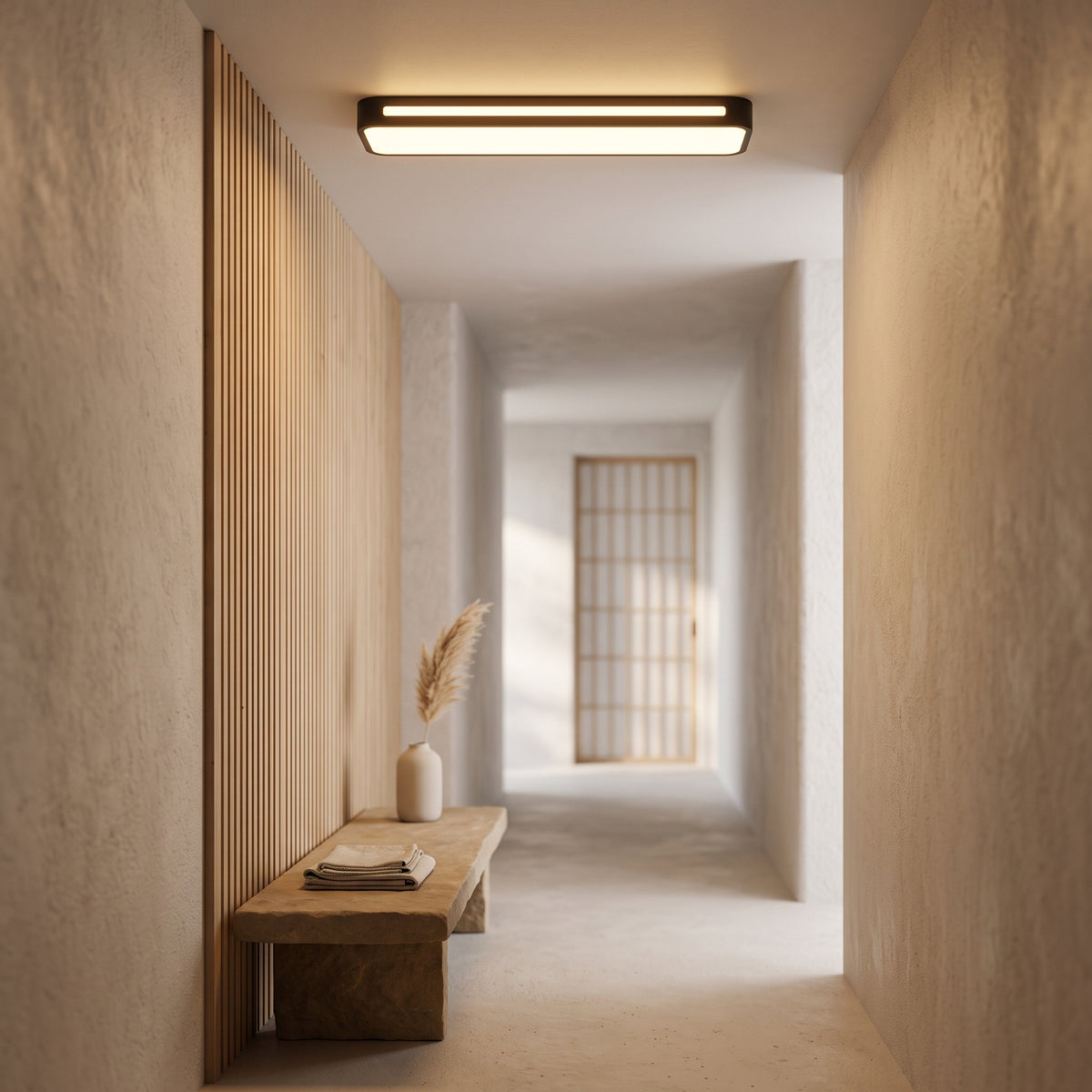 Long Corridor Ceiling Light - Nordic Linear LED Bar for Hallway, Porch & Balcony
