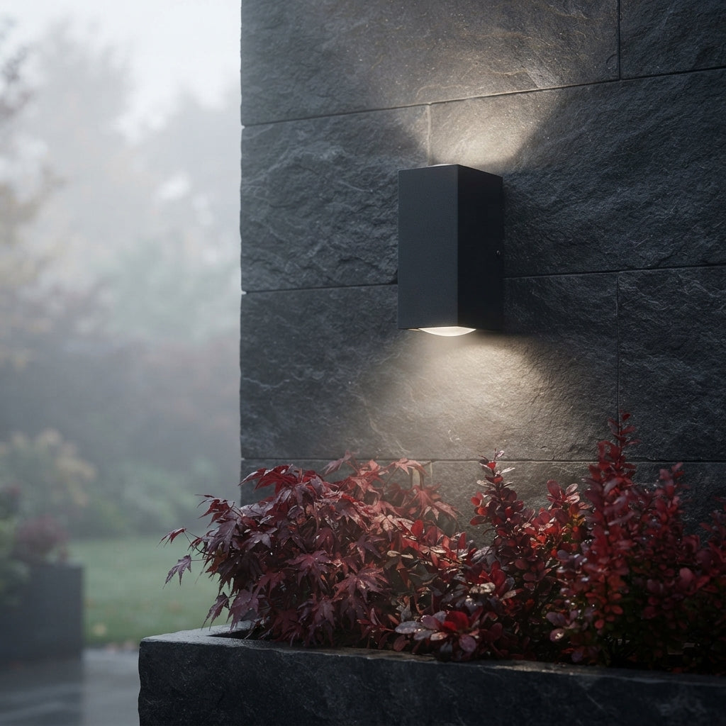 IP65 LED Wall Light - 6W/10W Die Cast Aluminium Sconce in 120mm/180mm with White, Warm White, Red, Blue, Green or Yellow LED