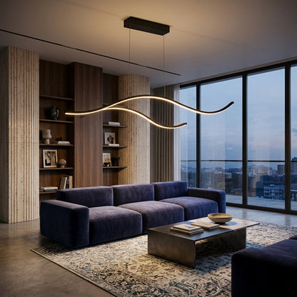 Tree Branch Chandelier - Gold or Black Aluminum Flush Ceiling Light for Dining Room