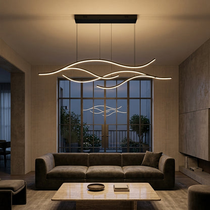 Tree Branch Chandelier - Gold or Black Aluminum Flush Ceiling Light for Dining Room
