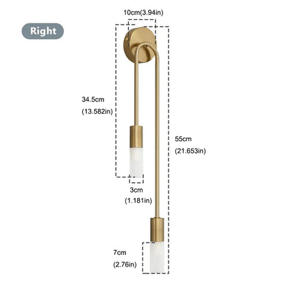 Nordic Up & Down Wall Light - G9 Black or Gold Indoor Sconce