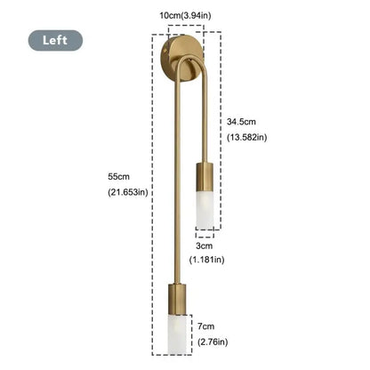 Nordic Up & Down Wall Light - G9 Black or Gold Indoor Sconce