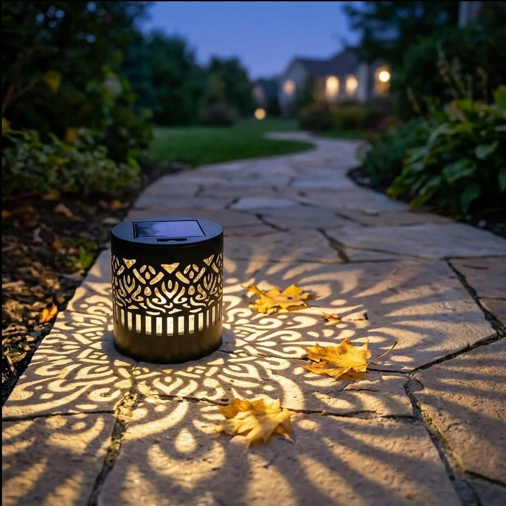 Solar Datura Flower Wall Light - IP65 Outdoor Garden Lantern