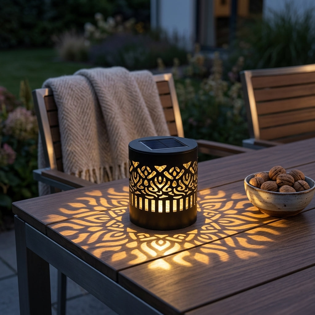 Solar Datura Flower Wall Light - IP65 Outdoor Garden Lantern