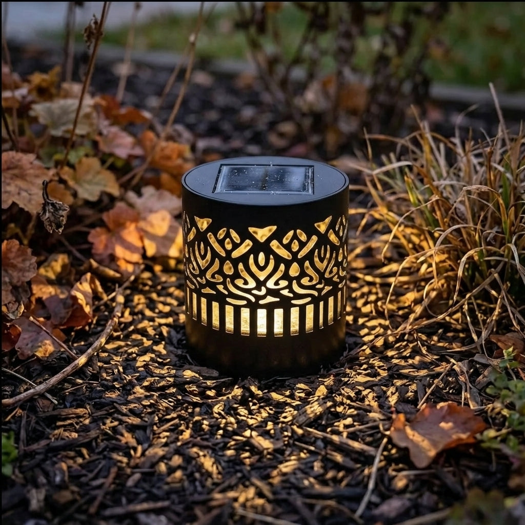 Solar Datura Flower Wall Light - IP65 Outdoor Garden Lantern