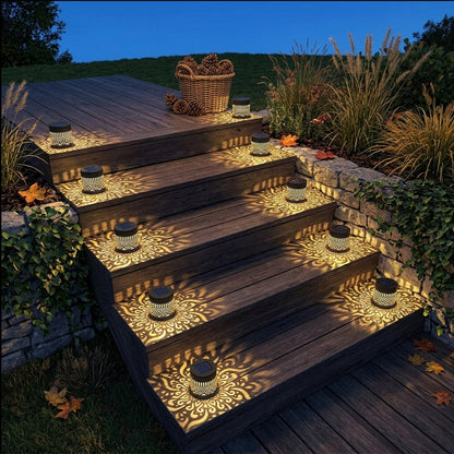 Solar Datura Flower Wall Light - IP65 Outdoor Garden Lantern
