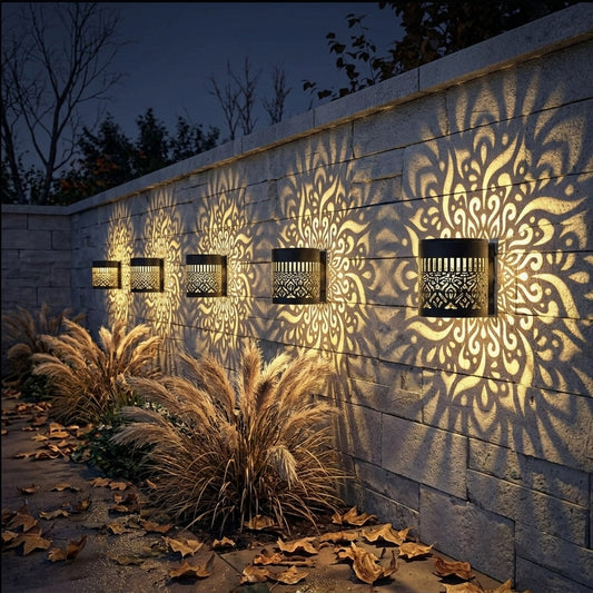 Solar Datura Flower Wall Light - IP65 Outdoor Garden Lantern