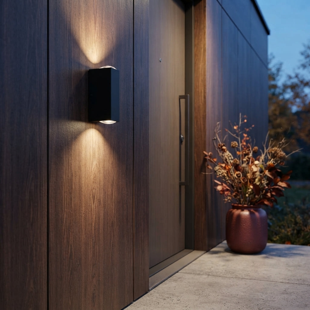 IP65 LED Wall Light - 6W/10W Die Cast Aluminium Sconce in 120mm/180mm with White, Warm White, Red, Blue, Green or Yellow LED