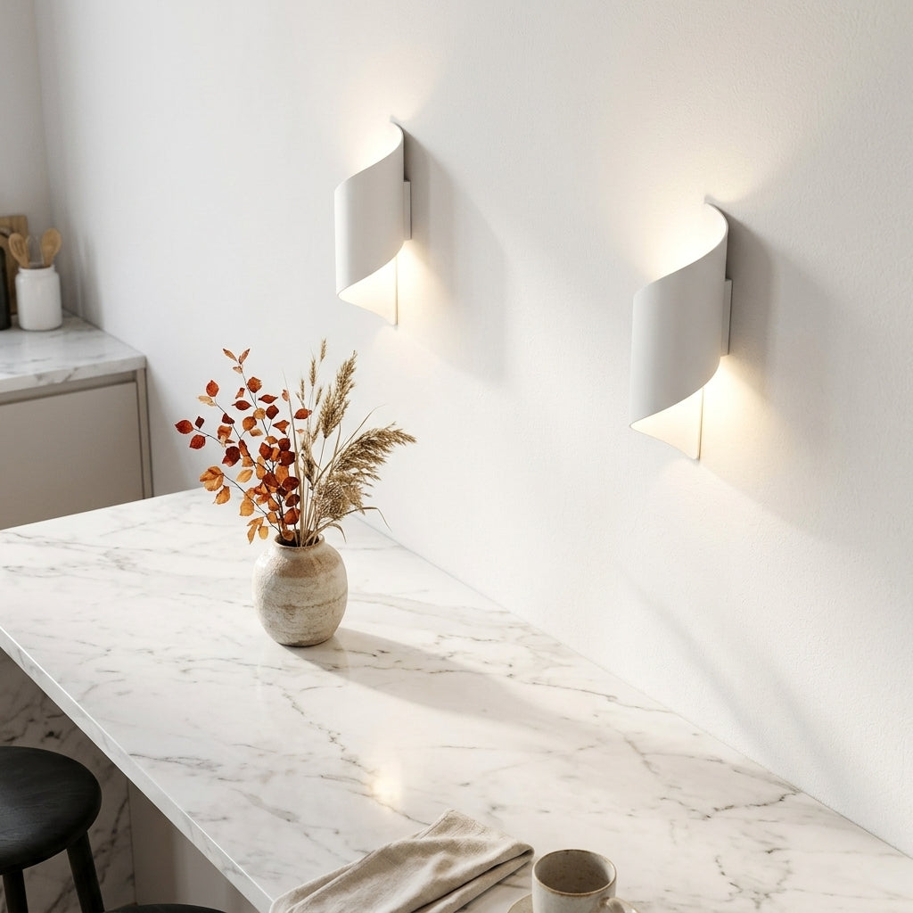 Spiral LED Wall Light - 10W IP65 Up & Down Outdoor Sconce