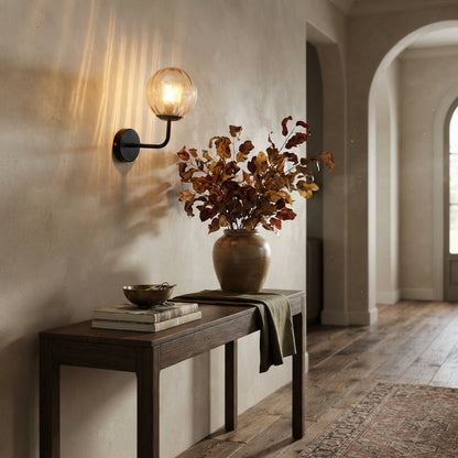 Nordic Glass Globe Wall Sconce Bra Lamp