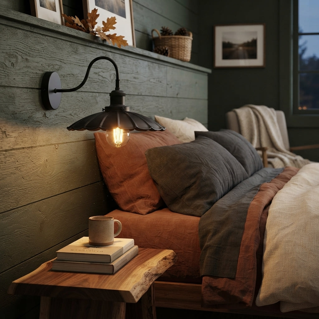 Farmhouse Gooseneck Barn Wall Sconce Bra Lamp