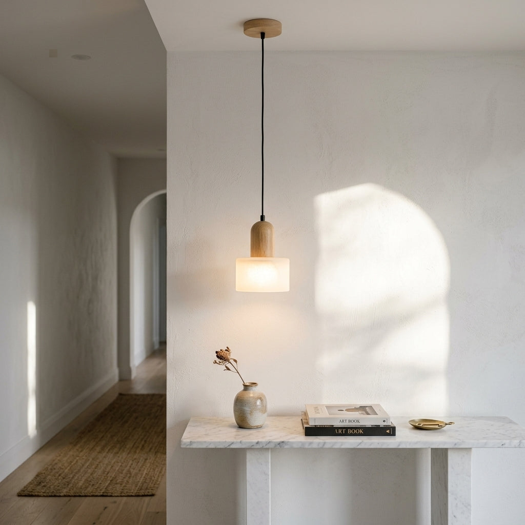 Luxury Wabi-Sabi Pendant Light - Marble, Jade & Stone Lamp for Dining & Kitchen Island