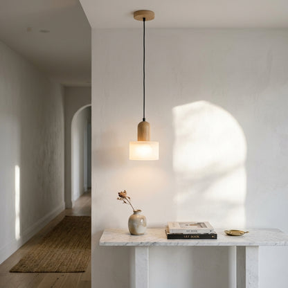 Luxury Wabi-Sabi Pendant Light - Marble, Jade & Stone Lamp for Dining & Kitchen Island
