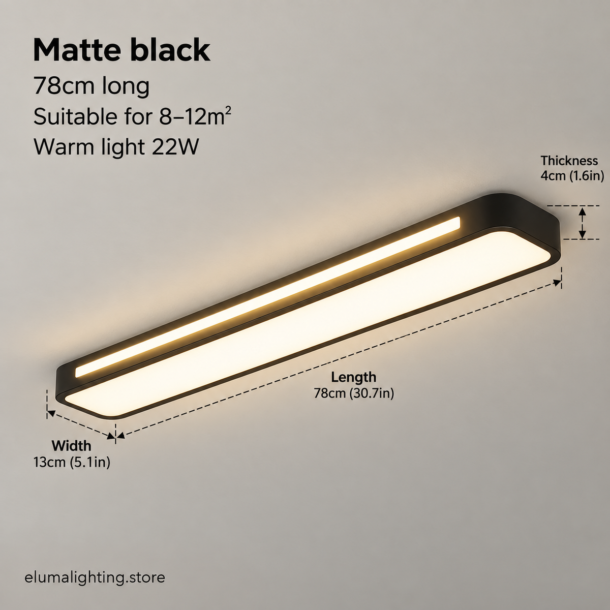 Long Corridor Ceiling Light - Nordic Linear LED Bar for Hallway, Porch & Balcony