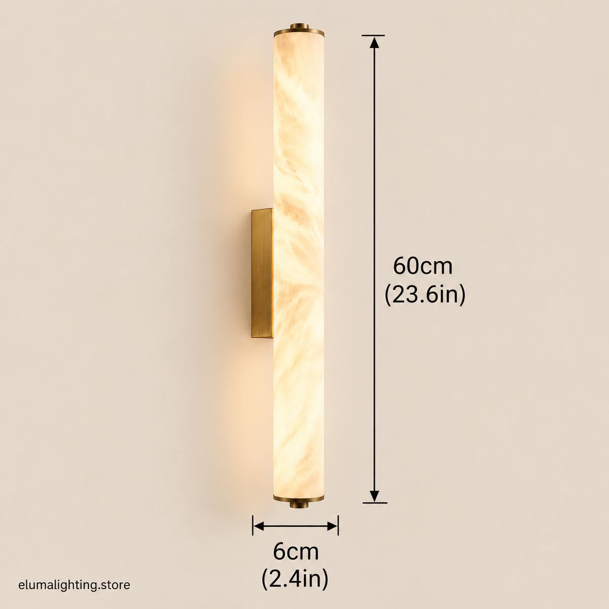 Marble & Copper Wall Lamp - Modern LED Sconce for Hallway, Bedside & Staircase