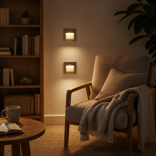 Motion Sensor Stair Light - Recessed PIR LED Step Lights for Stairs & Hallway