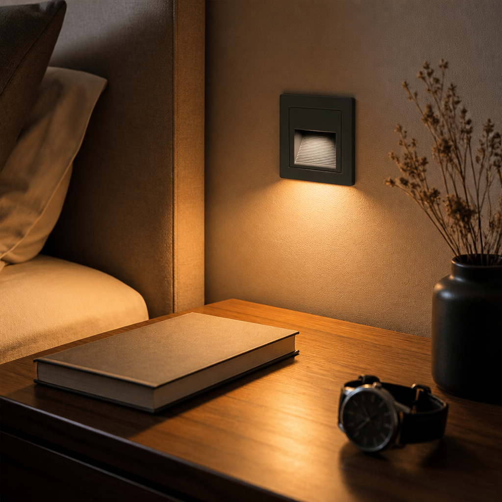 Recessed Stair Light - 5W LED Step Wall Light for Staircase, Landing & Corridor