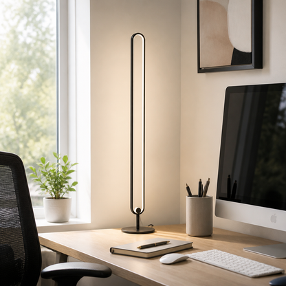 Nordic Aluminum Floor Lamp - Dimmable LED Standing Light for Living Room & Reading Corner