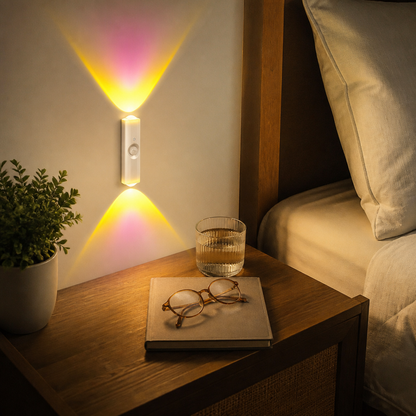 Sunset Motion Sensor Night Light - Rechargeable Cordless RGB Lamp for Nursery & Hallway