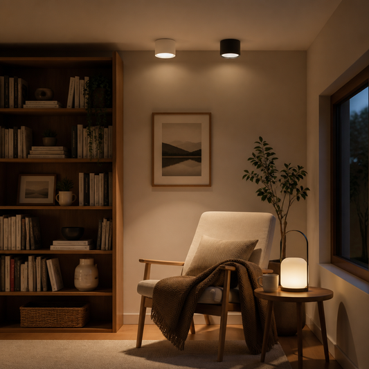Surface Mounted LED Downlight - Dimmable Aluminum Ceiling Spot Light for Kitchen & Hall
