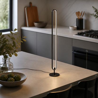 Nordic Aluminum Floor Lamp - Dimmable LED Standing Light for Living Room & Reading Corner