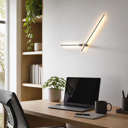 Nordic Minimalist Wall Lamp - Linear LED Sconce for Hallway, Headboard & Stairs