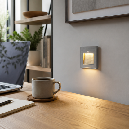 Motion Sensor Stair Light - Recessed PIR LED Step Lights for Stairs & Hallway