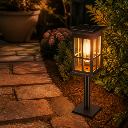 Solar Pathway Stake Lights - IP65 Waterproof Dusk to Dawn Garden & Driveway Lights